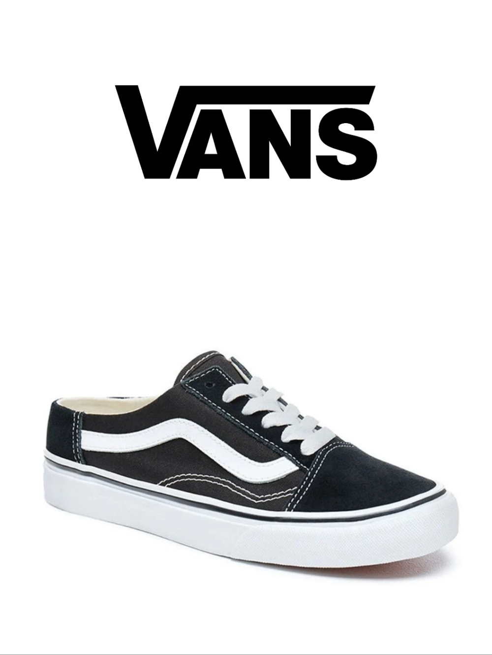 Vans Women's Old Skool Mule Trainers, Black (Black/True White 6bt), 6 UK 39 EU